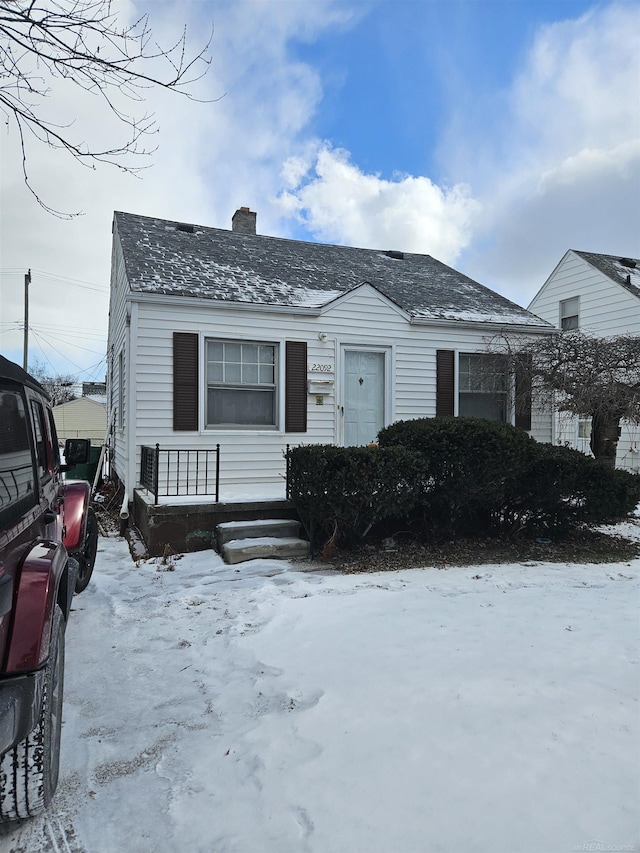 view of front of home