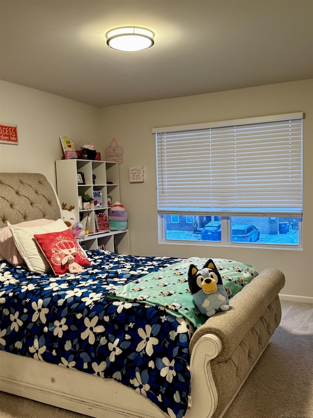 bedroom featuring carpet flooring