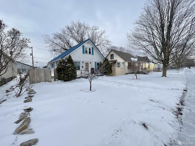 view of front of home