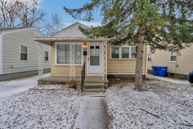 view of bungalow-style home