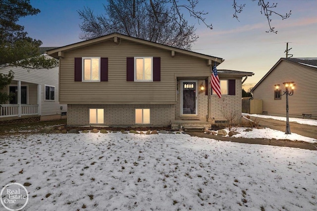 view of front of home