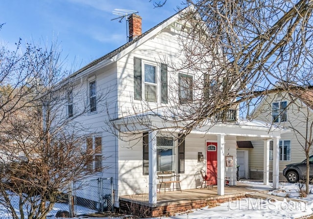 view of front of home