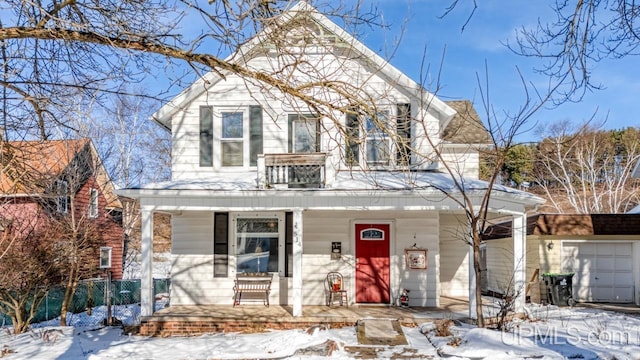 view of front of home featuring a porch