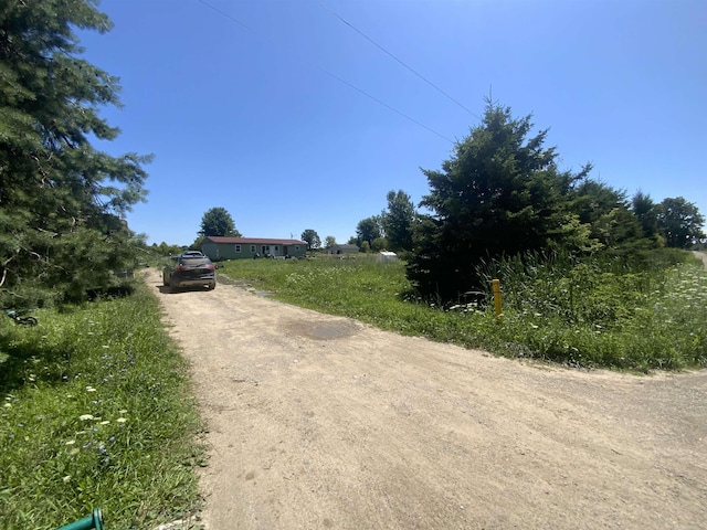 view of street featuring a rural view