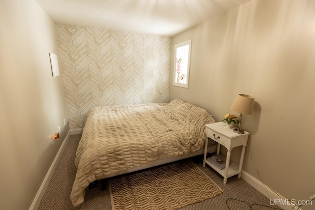 bedroom with carpet floors