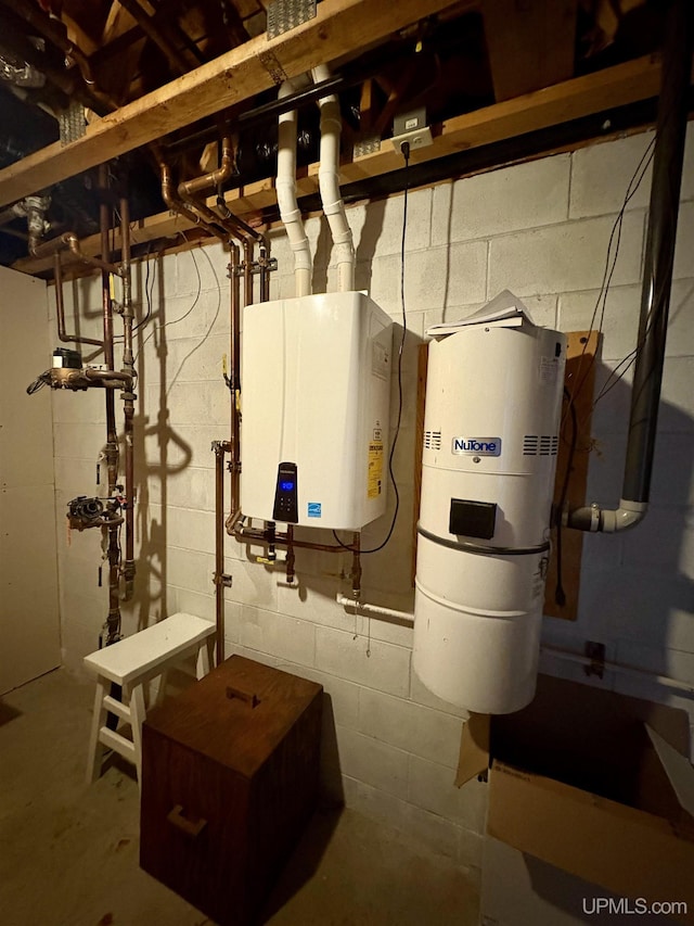 utilities with tankless water heater