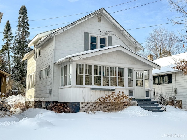 view of front of home