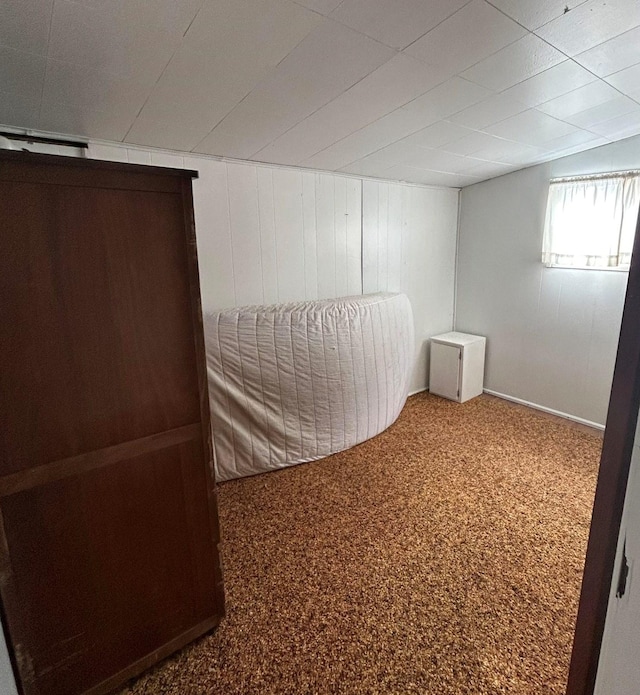 bedroom with carpet floors