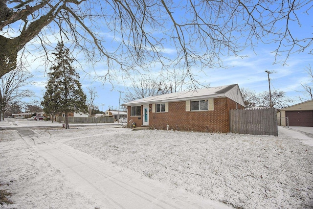 view of front of property