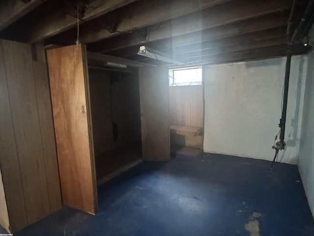 view of basement