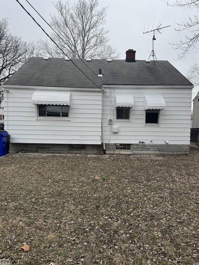 view of rear view of property