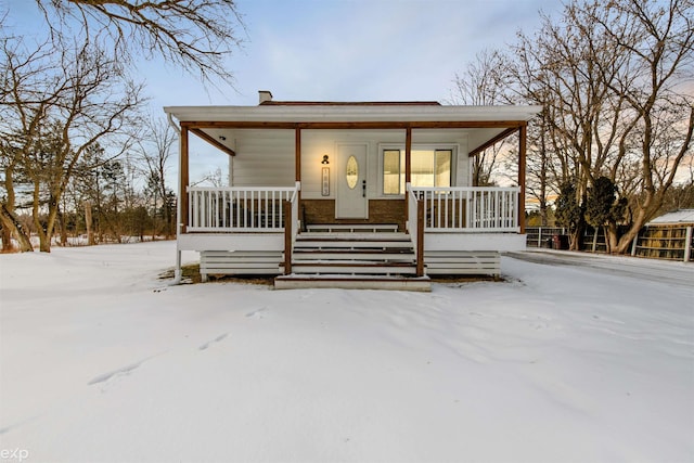 view of front of house with a porch