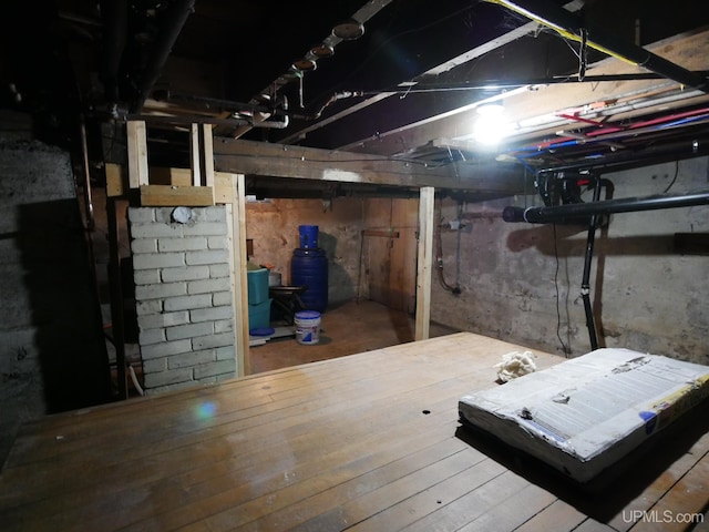 view of basement