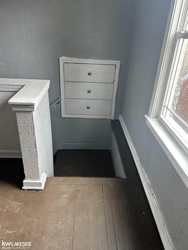 interior space featuring hardwood / wood-style flooring