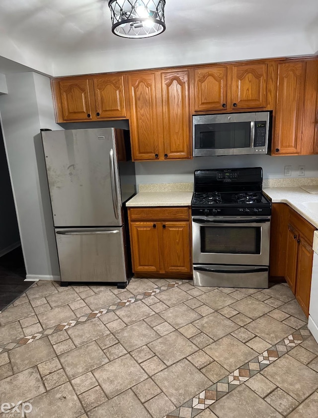 kitchen with stainless steel appliances