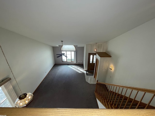 interior space with hardwood / wood-style floors