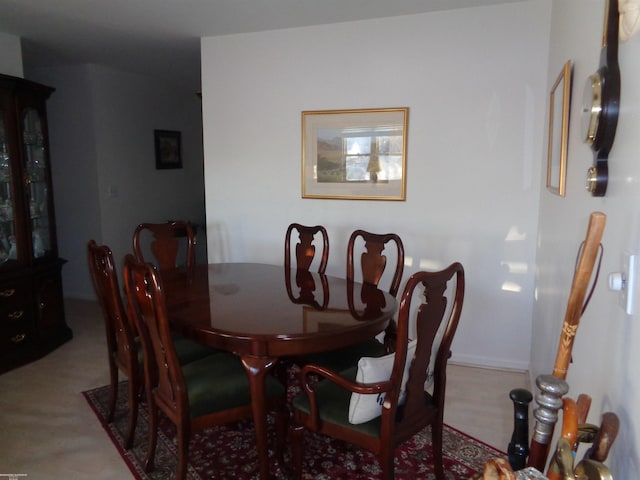 view of dining room