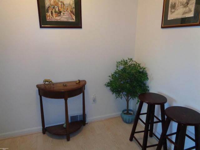 interior space featuring light hardwood / wood-style flooring