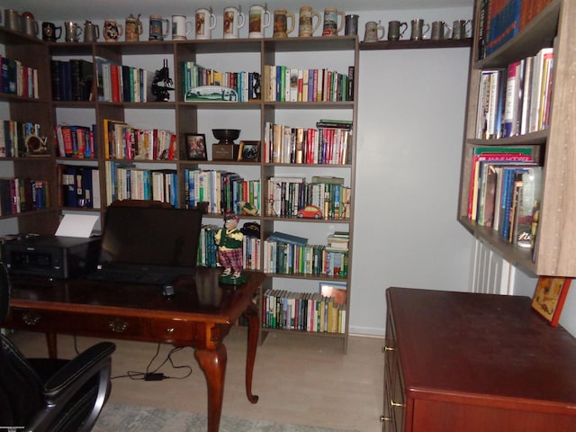 view of home office