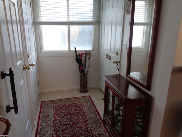 entryway featuring a wealth of natural light