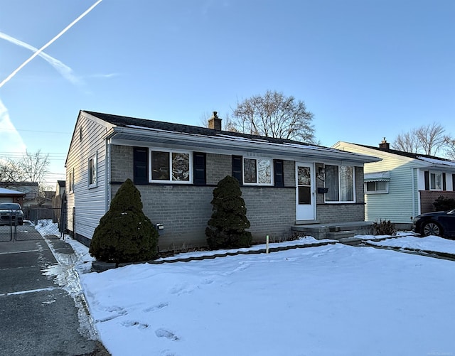 view of front of home