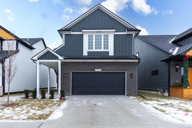 view of front of home featuring a garage