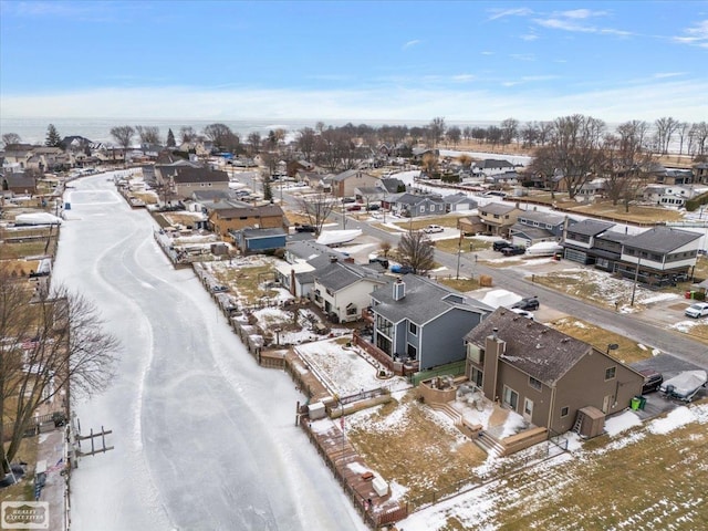 drone / aerial view featuring a residential view