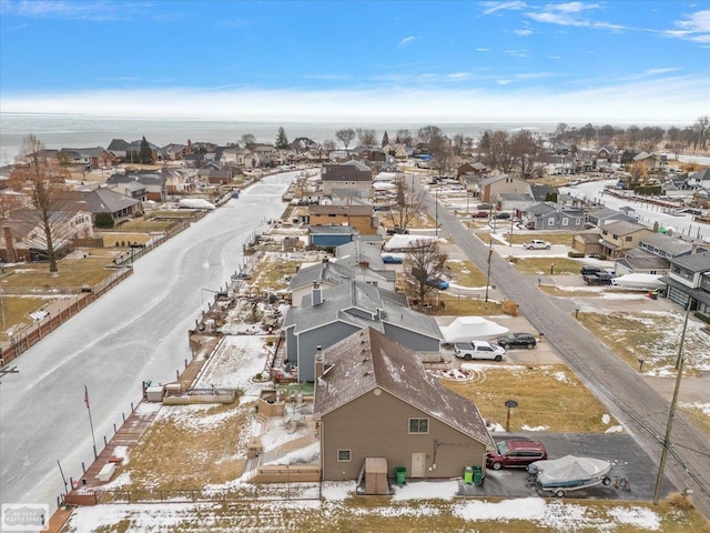 aerial view featuring a residential view