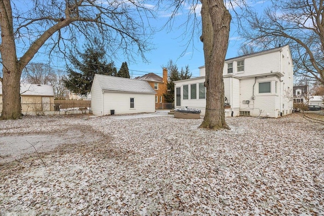 view of rear view of property