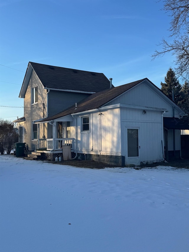 58400 William St, New Haven, MI 48048 - view of snow covered rear of property