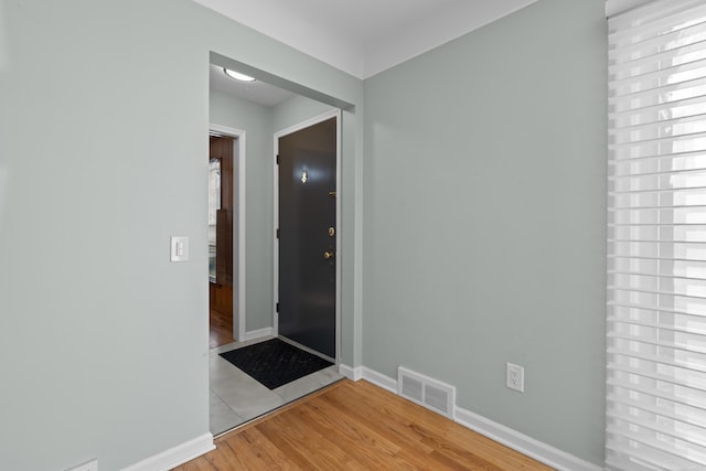 interior space with light wood-type flooring