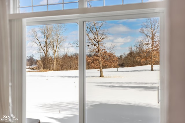 view of doorway to outside