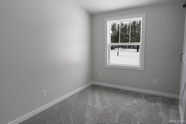 spare room featuring carpet floors