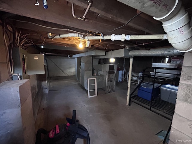 view of basement