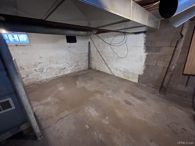 view of basement