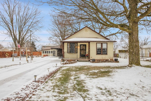 view of bungalow-style house