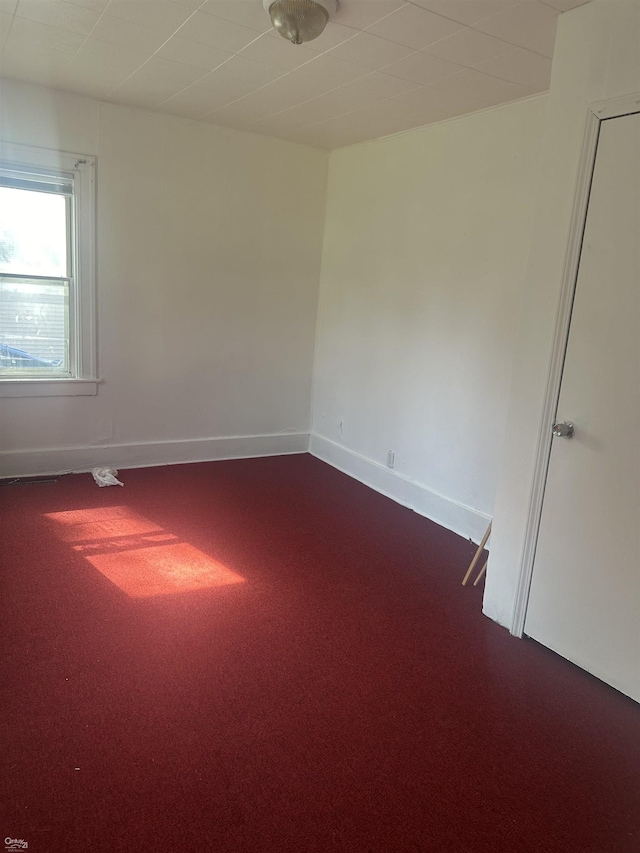 view of carpeted empty room