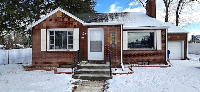 view of front of house featuring a garage