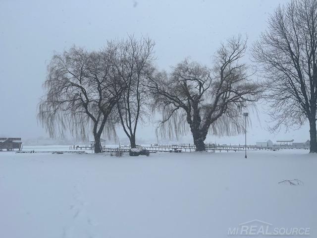 view of yard layered in snow