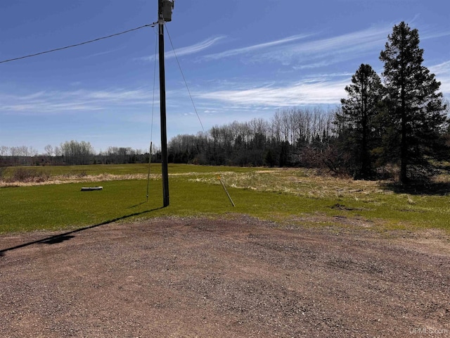 view of grassy yard