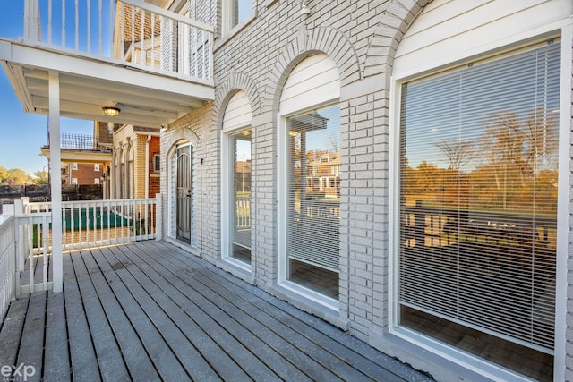 view of wooden terrace