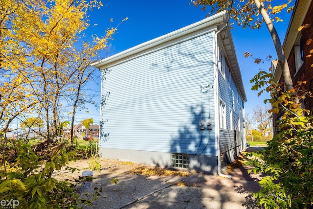 view of home's exterior with a patio