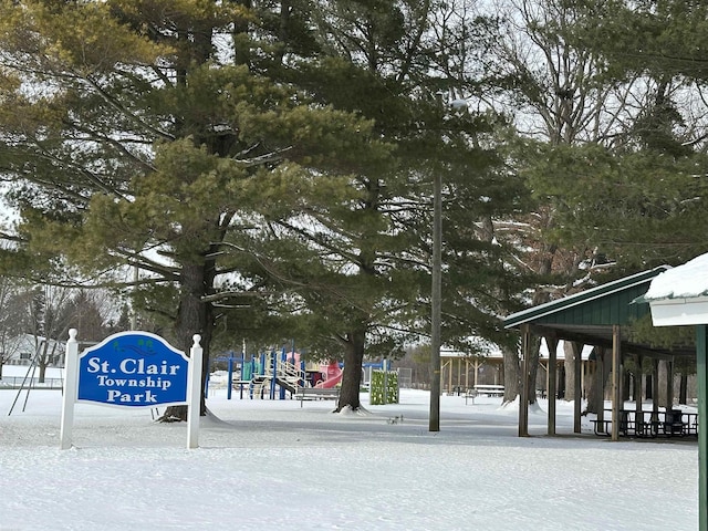 view of home's community with a playground