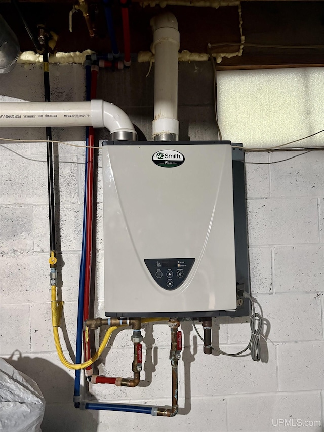 utilities with tankless water heater