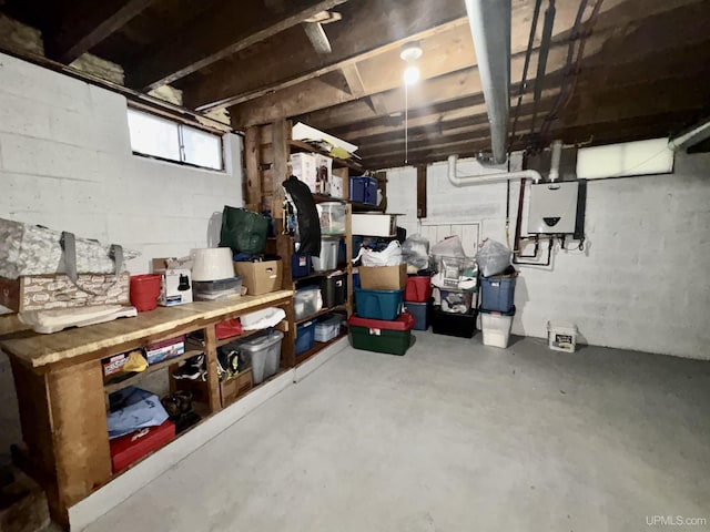 view of basement