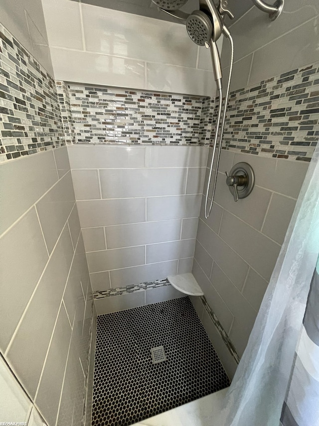 bathroom with walk in shower