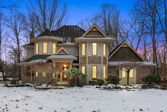 view of victorian home