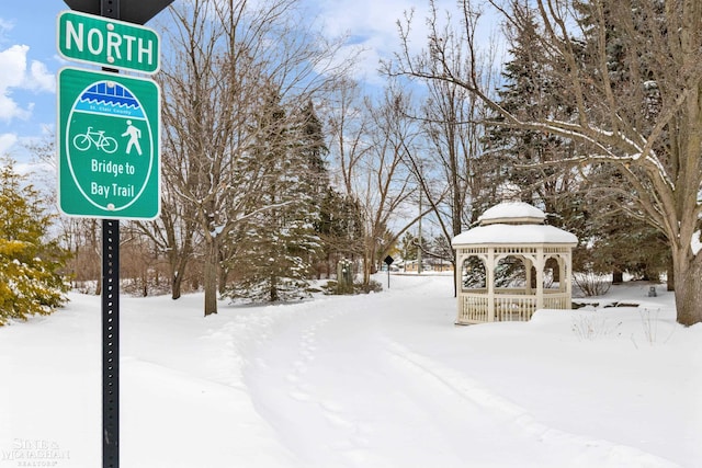 view of home's community featuring a gazebo