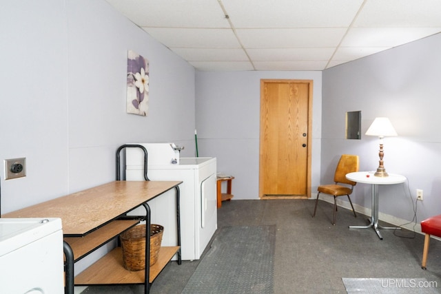 washroom with washer / clothes dryer