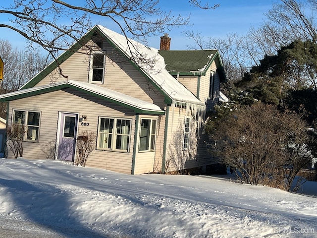 view of front of home